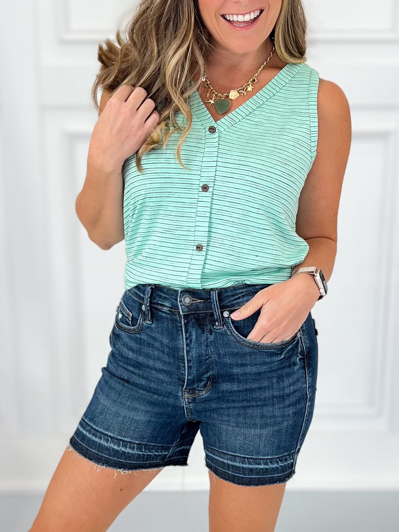 Stay Shady - Judy Blue Tummy Control Shorts - Final Sale
