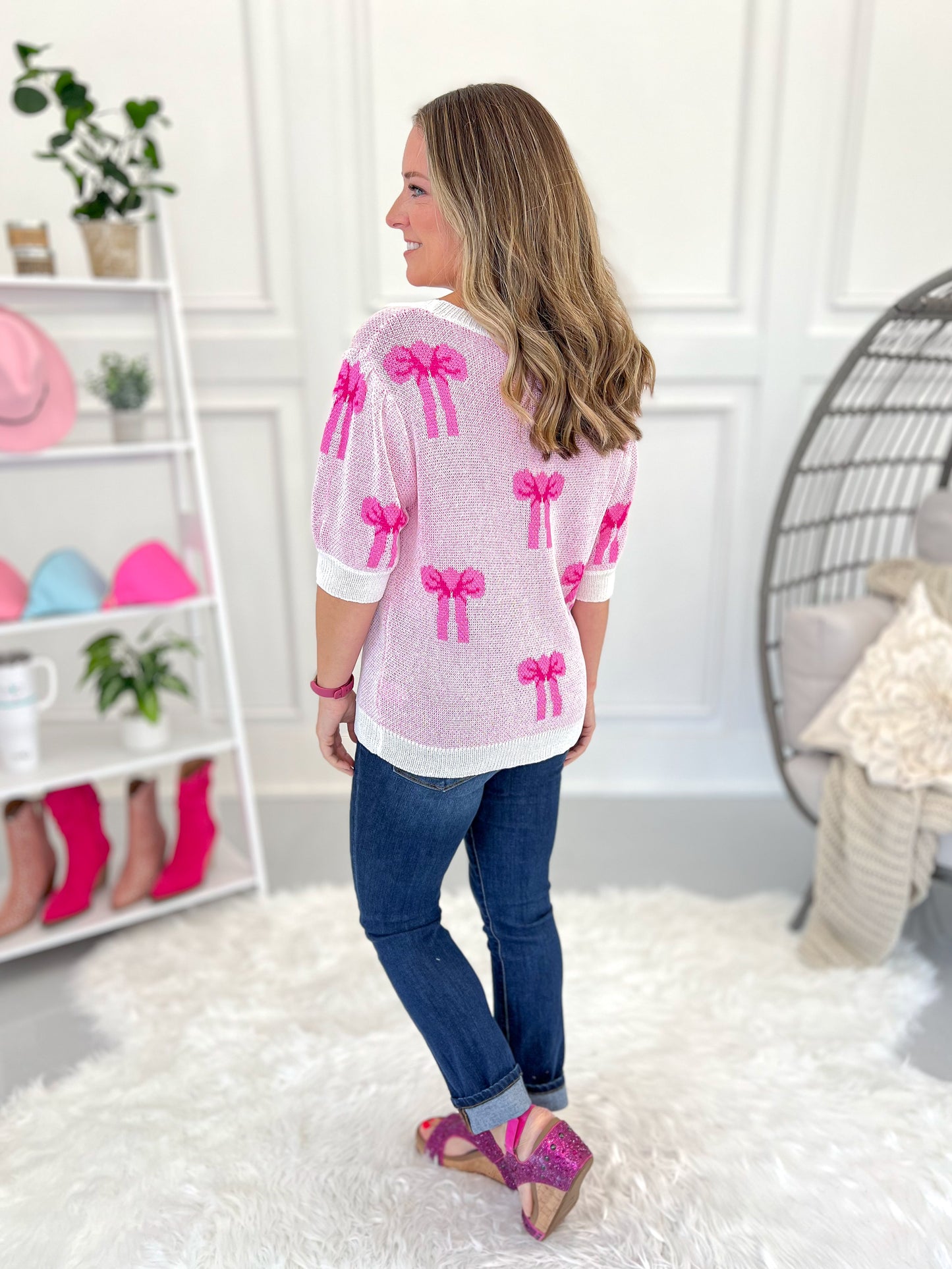 Put A Bow On It Knit Top - Final Sale