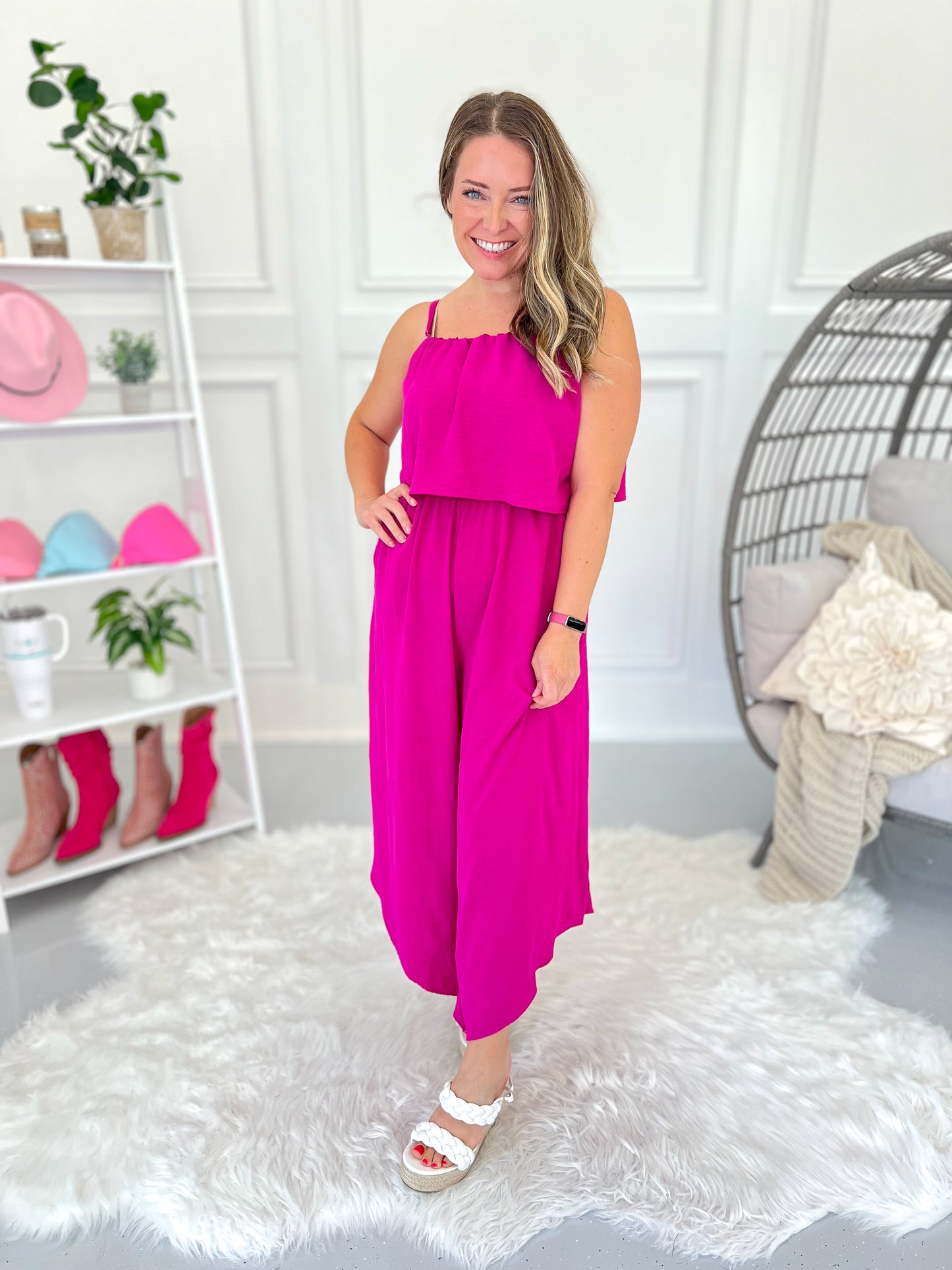 Just In The Knick Of Time Jumpsuit - Final Sale - Final Sale