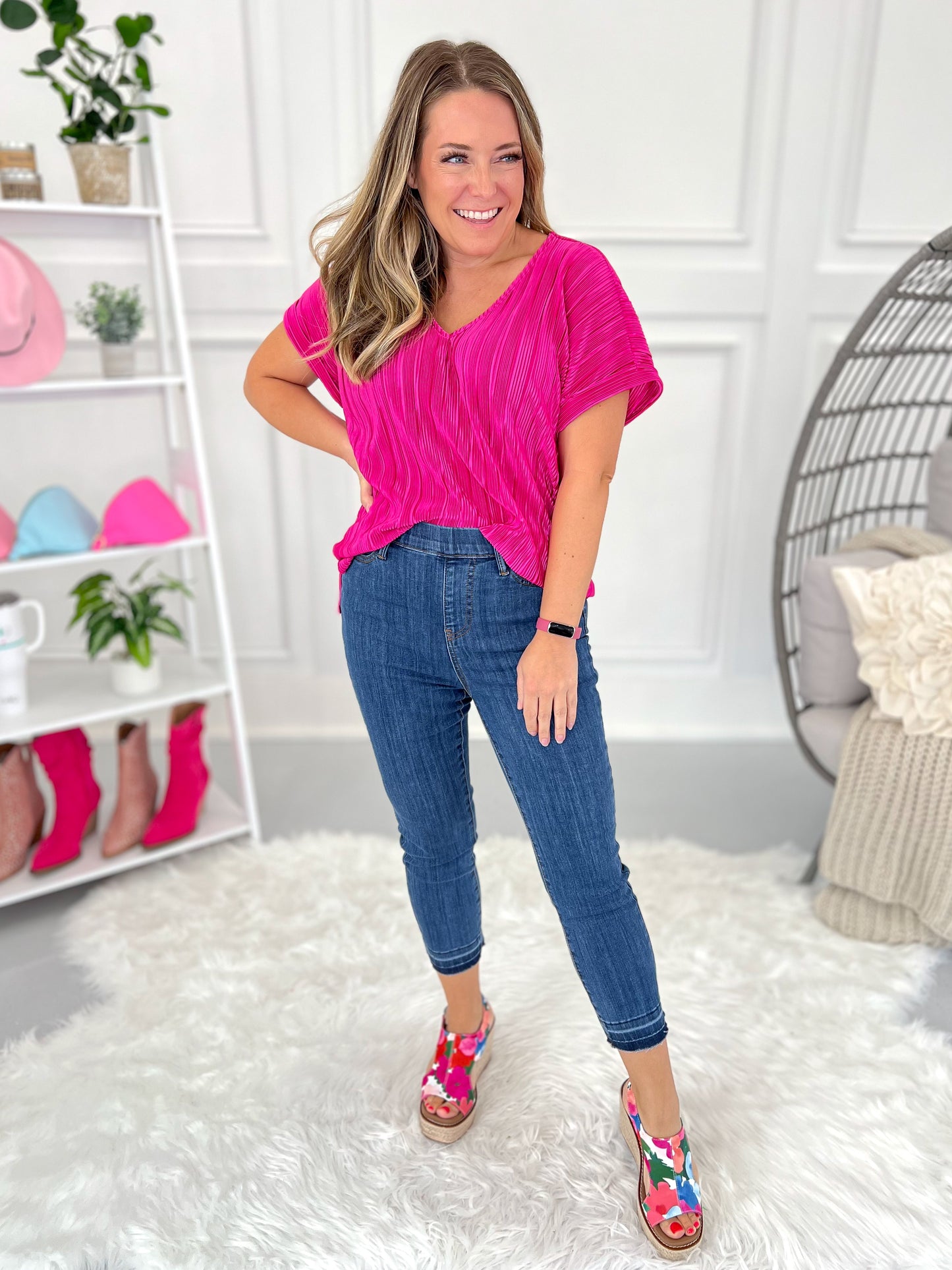 Save The Best For Last - Judy Blue Pull On Denim Capris - Final Sale