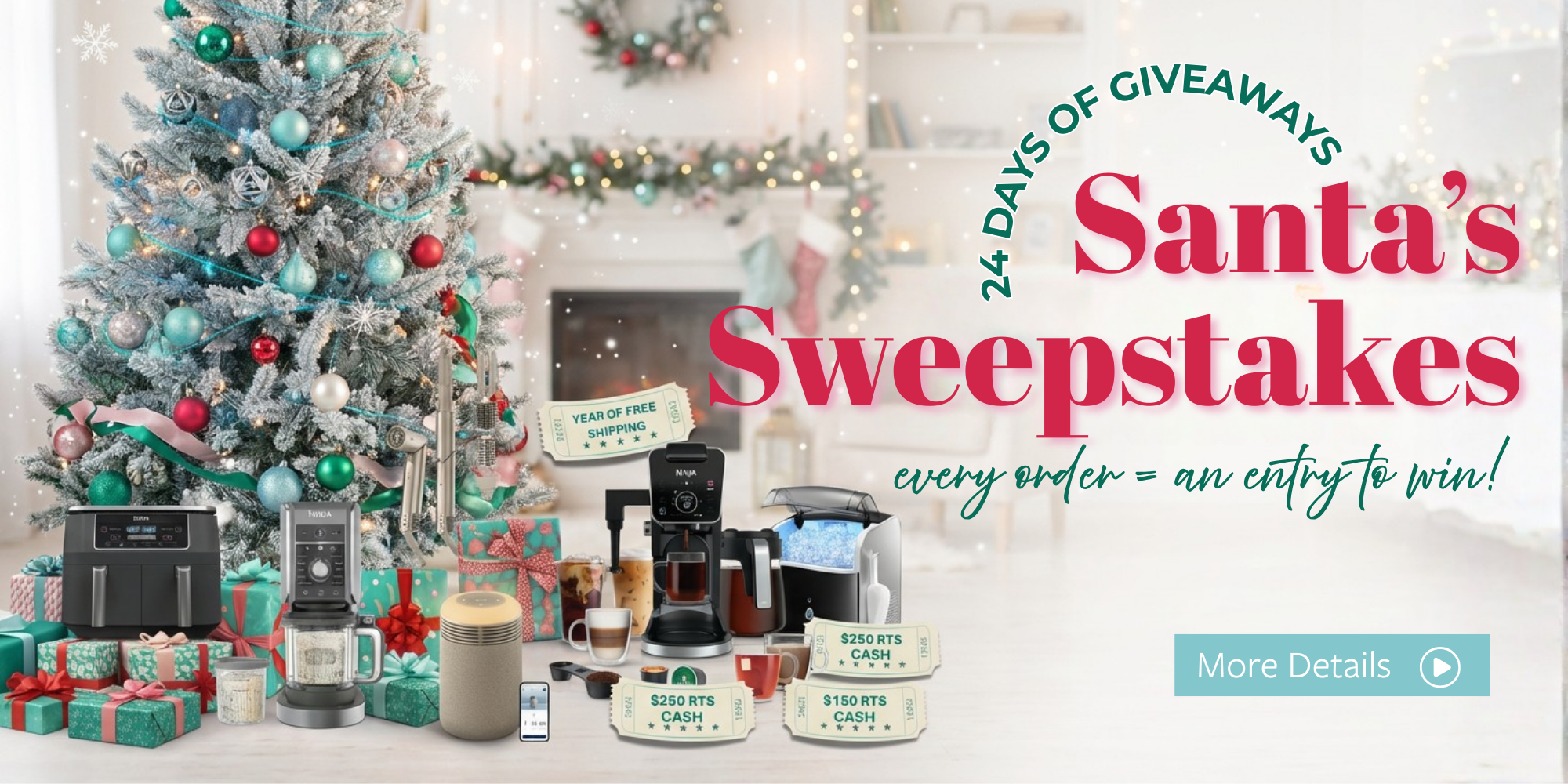 Santa's Sweepstakes - Click for Details to our 24 Days of Giveaways