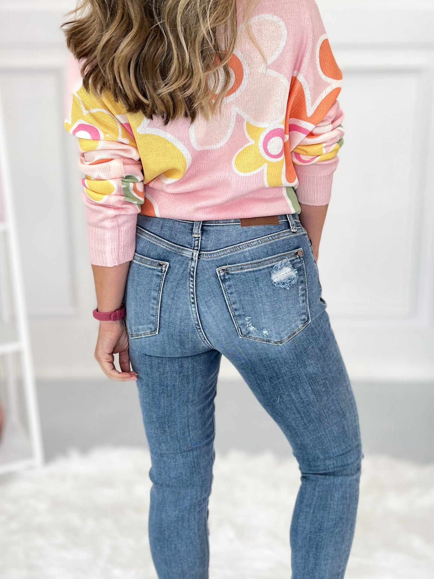 Judy Blue Destroyed & Cuffed Skinny Jeans - Final Sale