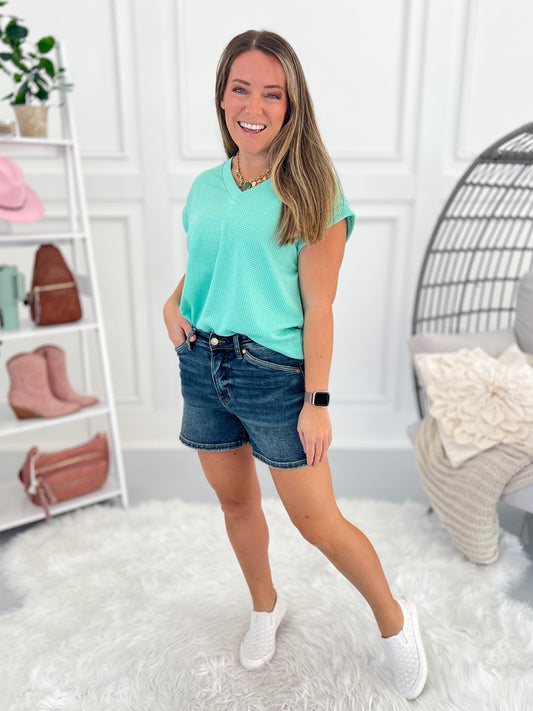 Bum Believable - Judy Blue Shield Pocket Shorts - Final Sale