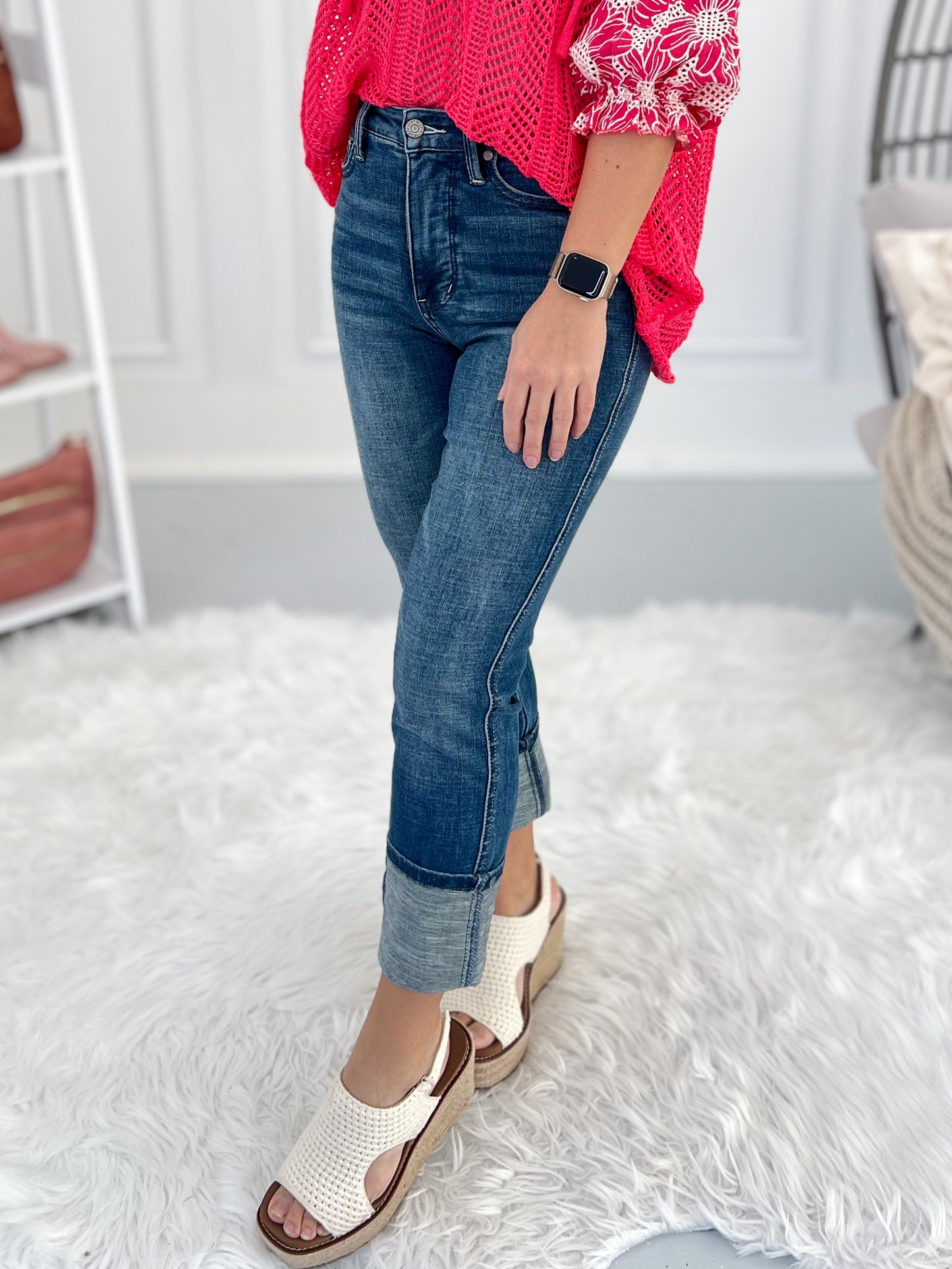 Rise & Shine - Judy Blue Tummy Control Capri - Final Sale
