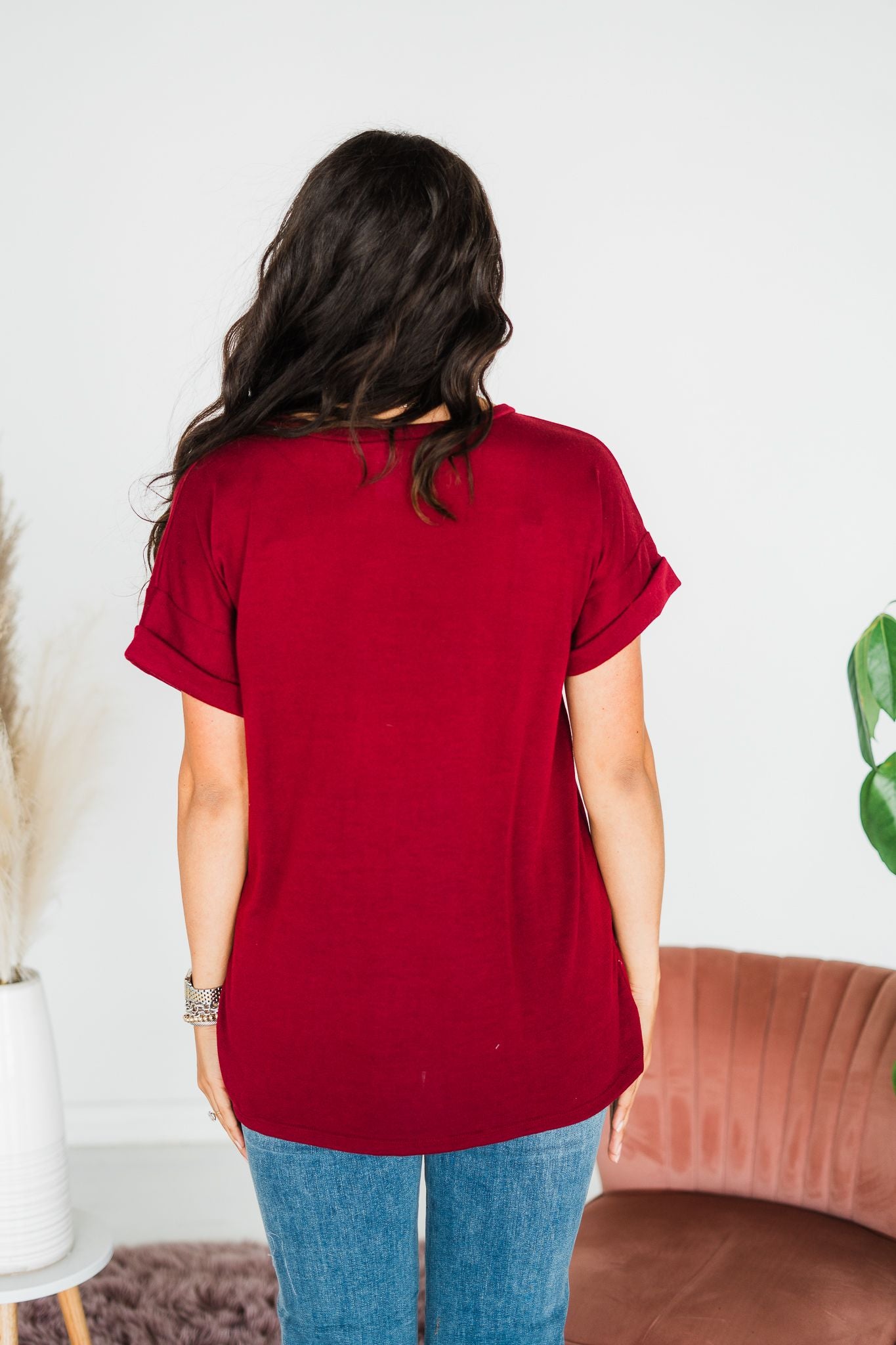 Burgundy Blessing Top