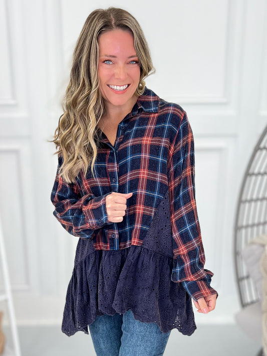 Gladly Plaid Button Up