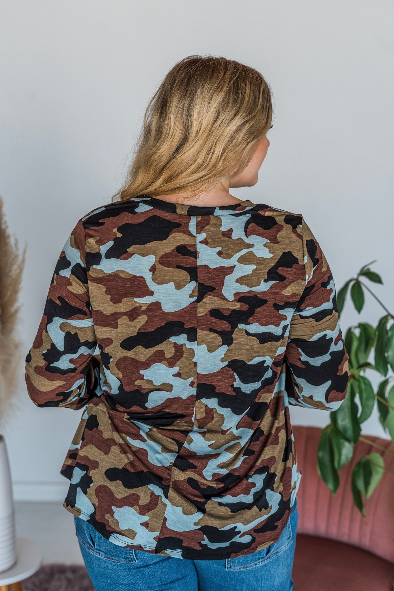 Camo Gabby Top