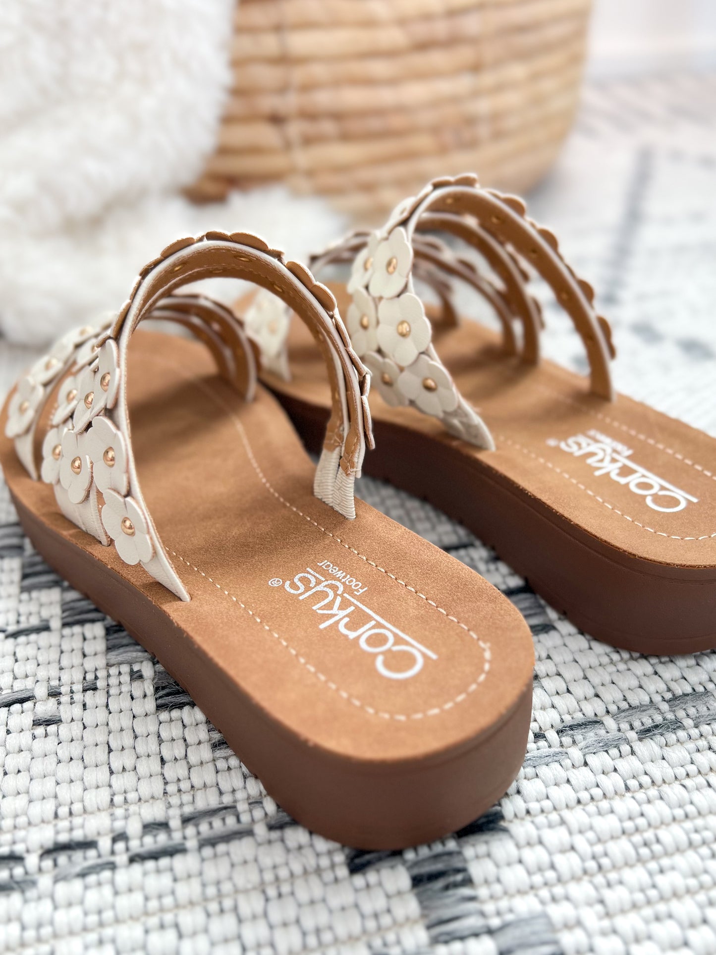 Corky's Garden Party Sandal - White