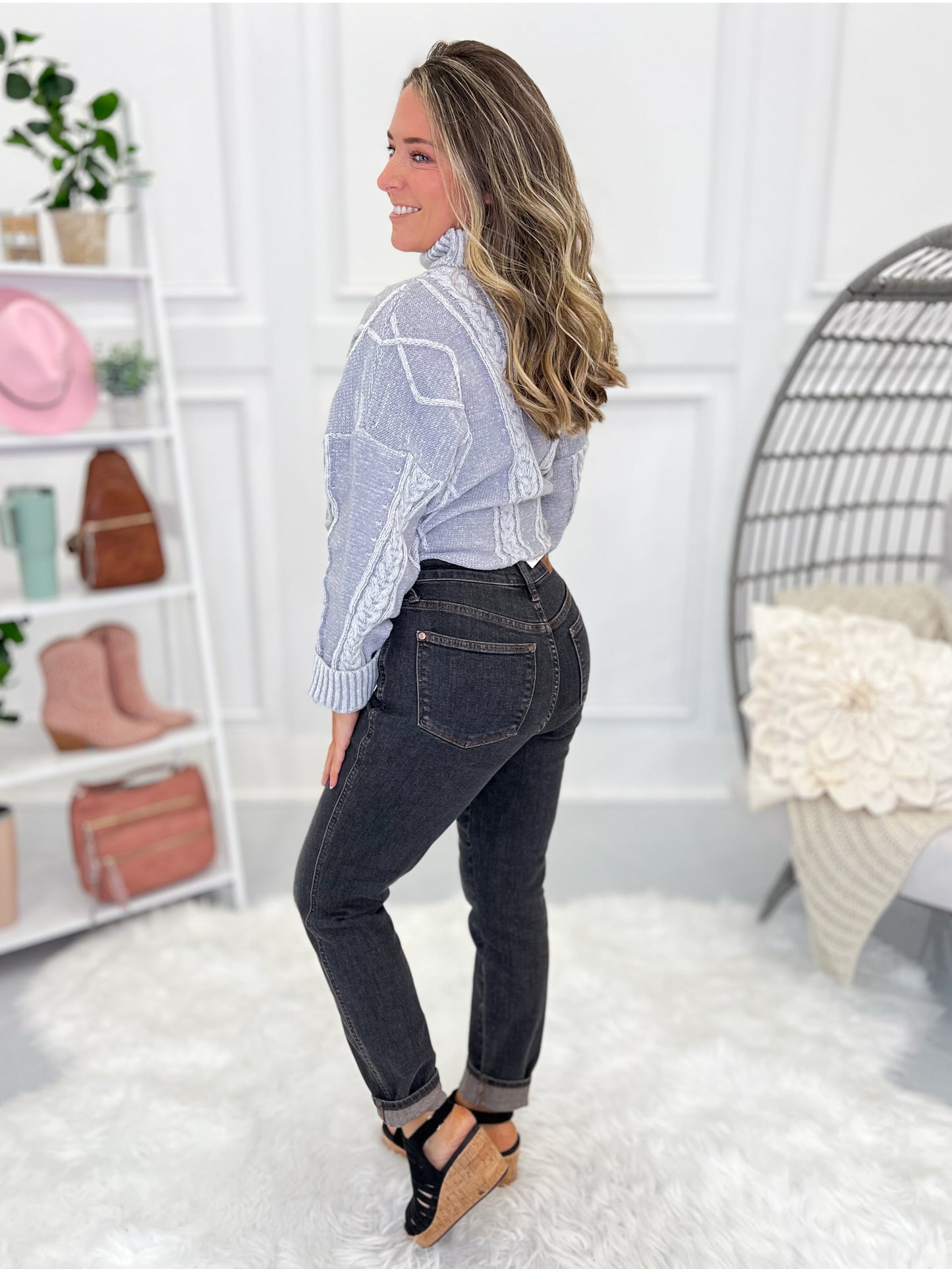 Midnight Memories - Judy Blue Tummy Control Slim Fit Black Jean