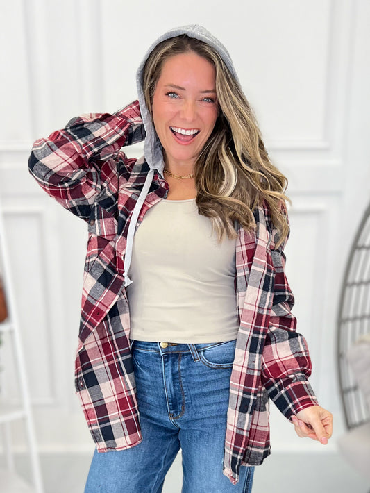 See You Soon Button Up Hoodie