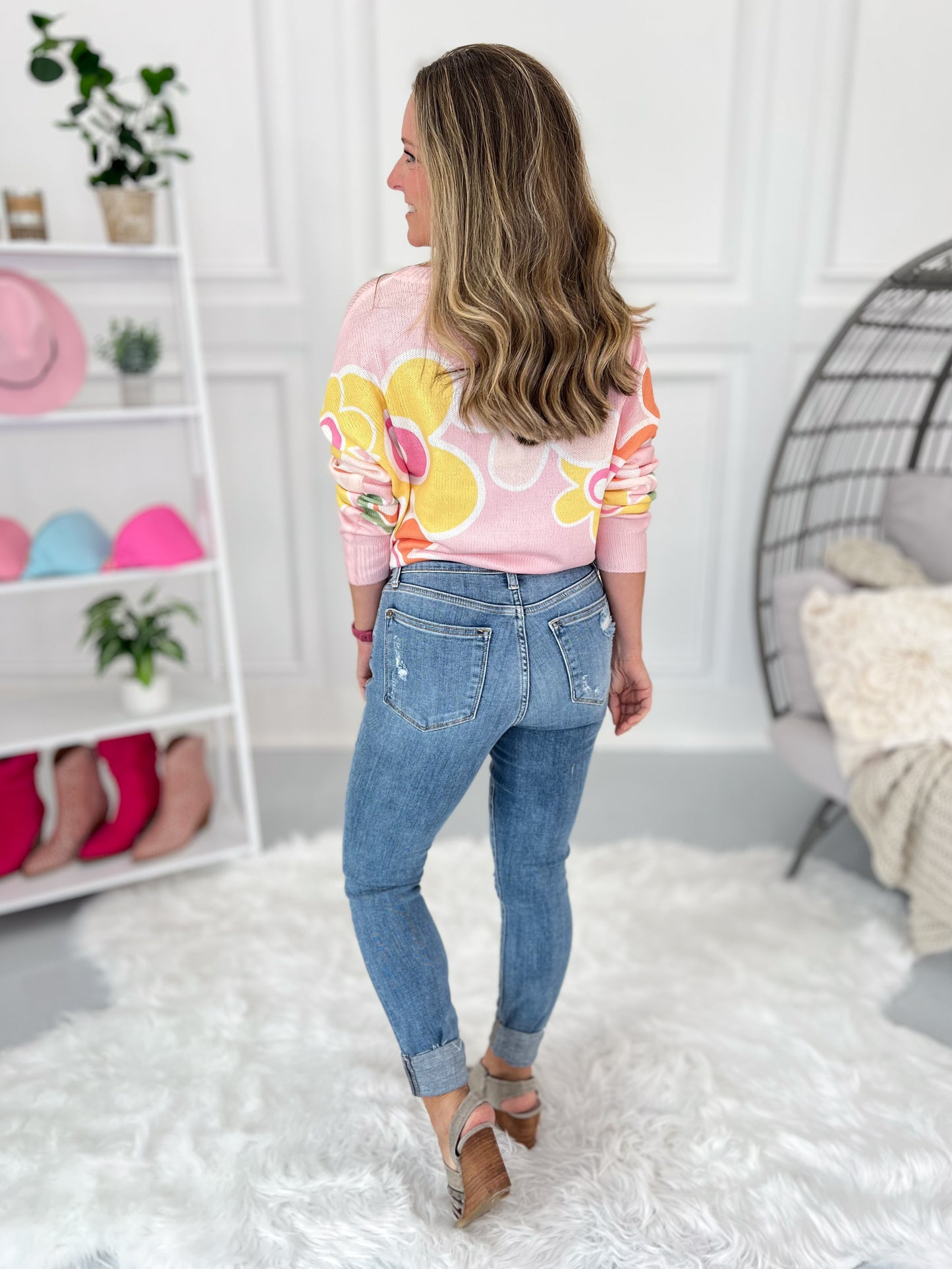 Judy Blue Destroyed & Cuffed Skinny Jeans - Final Sale