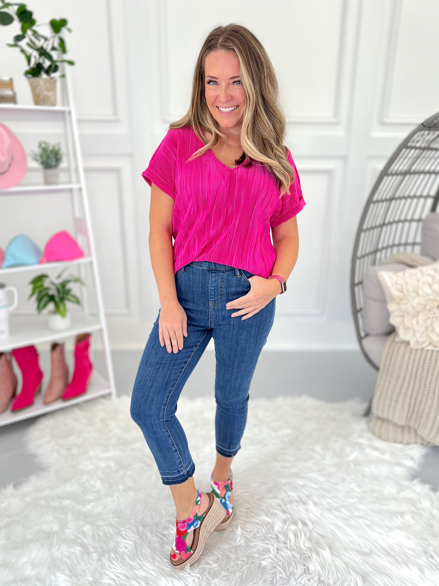 Save The Best For Last - Judy Blue Pull On Denim Capris - Final Sale