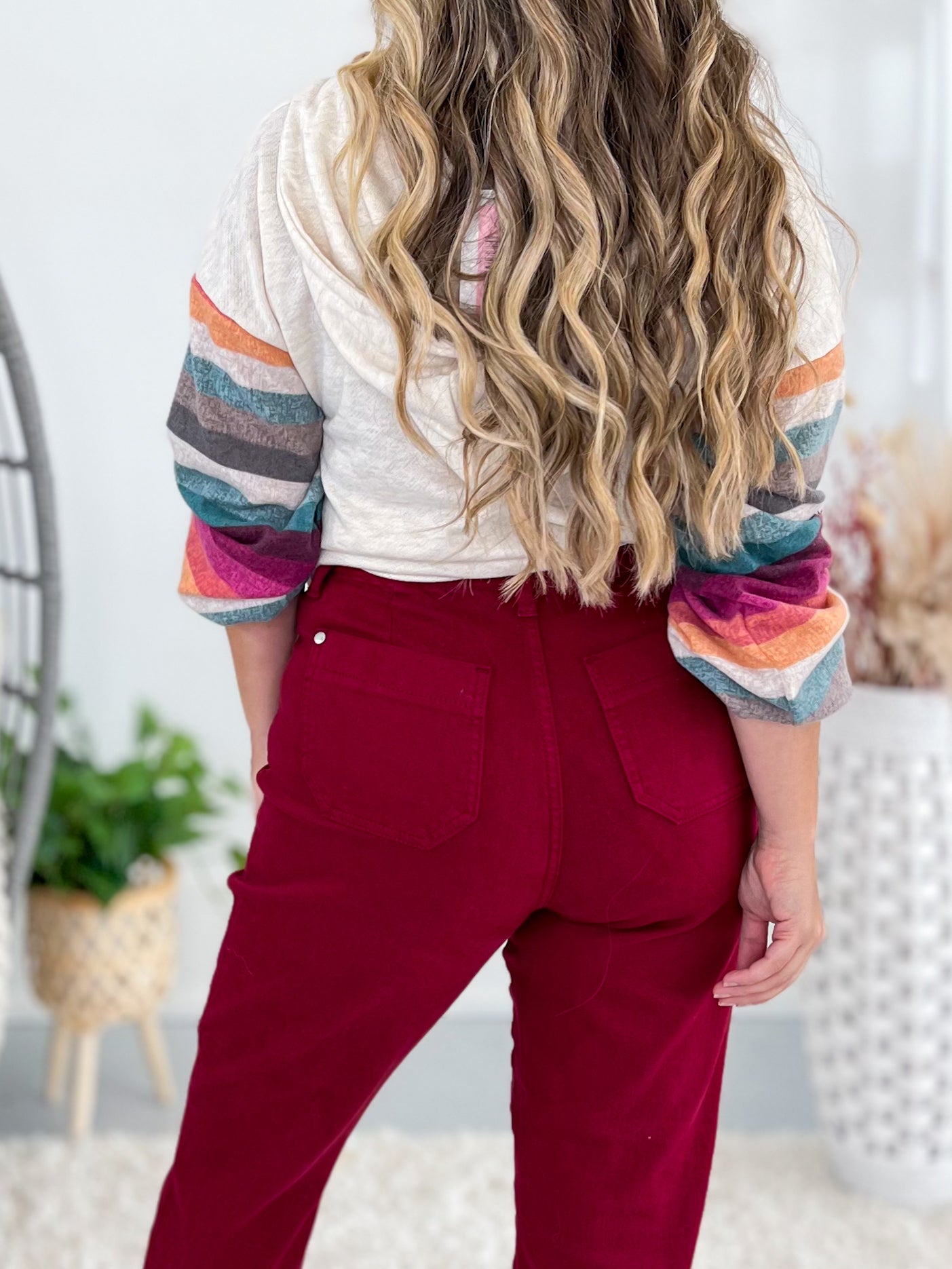 Bad Blood - Judy Blue Pull On Double Cuff Joggers