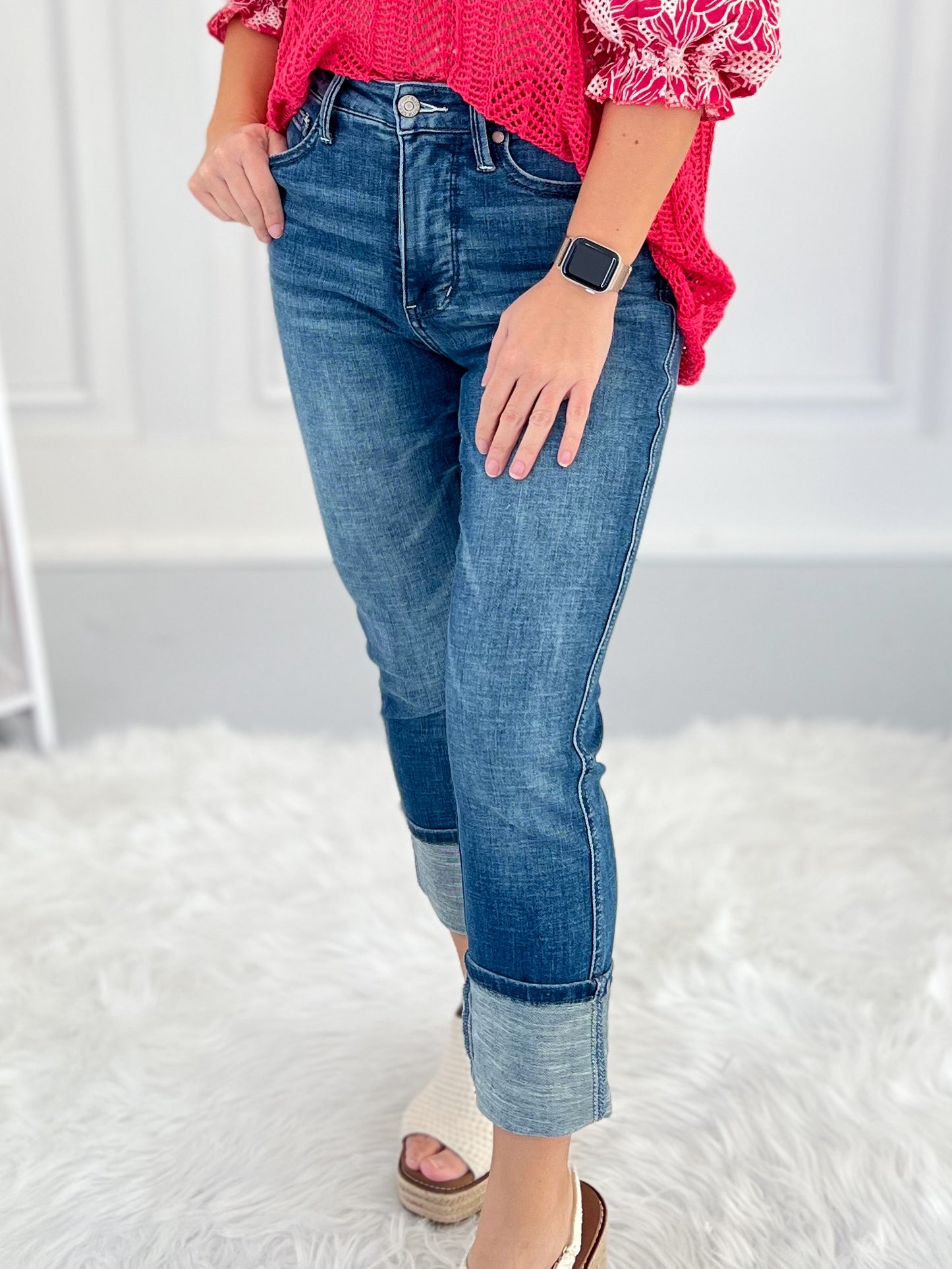 Rise & Shine - Judy Blue Tummy Control Capri - Final Sale