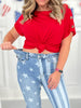 The Stars And Stripes - Judy Blue Bleached Flare Jeans - Final Sale