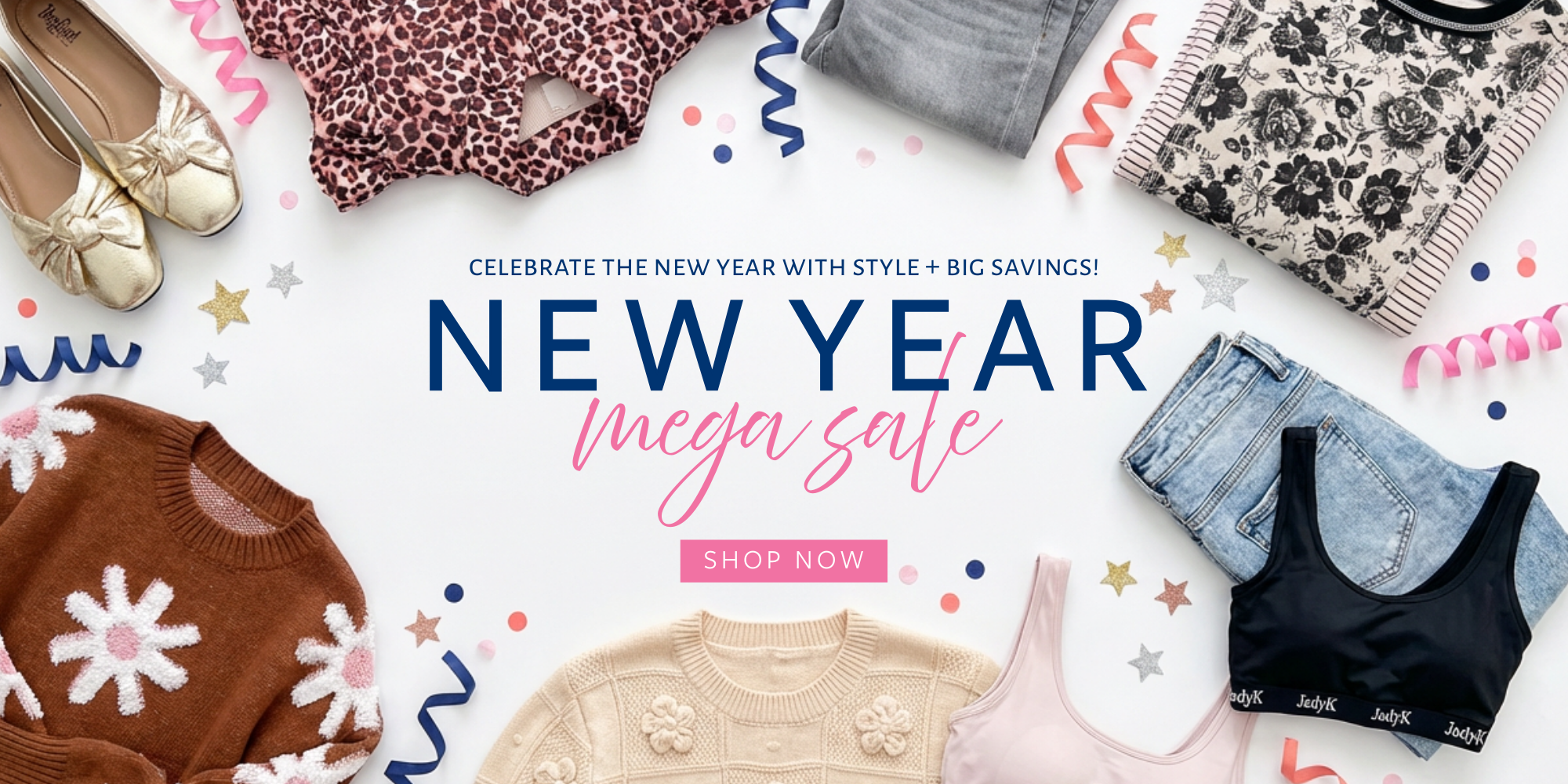 Enjoy mega savings on apparel, shoes, gifts and more. Up to 90% off in stock styles during our New Year Mega Sale