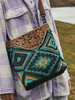 Blue Spring Hand Tooled Bag - Final Sale