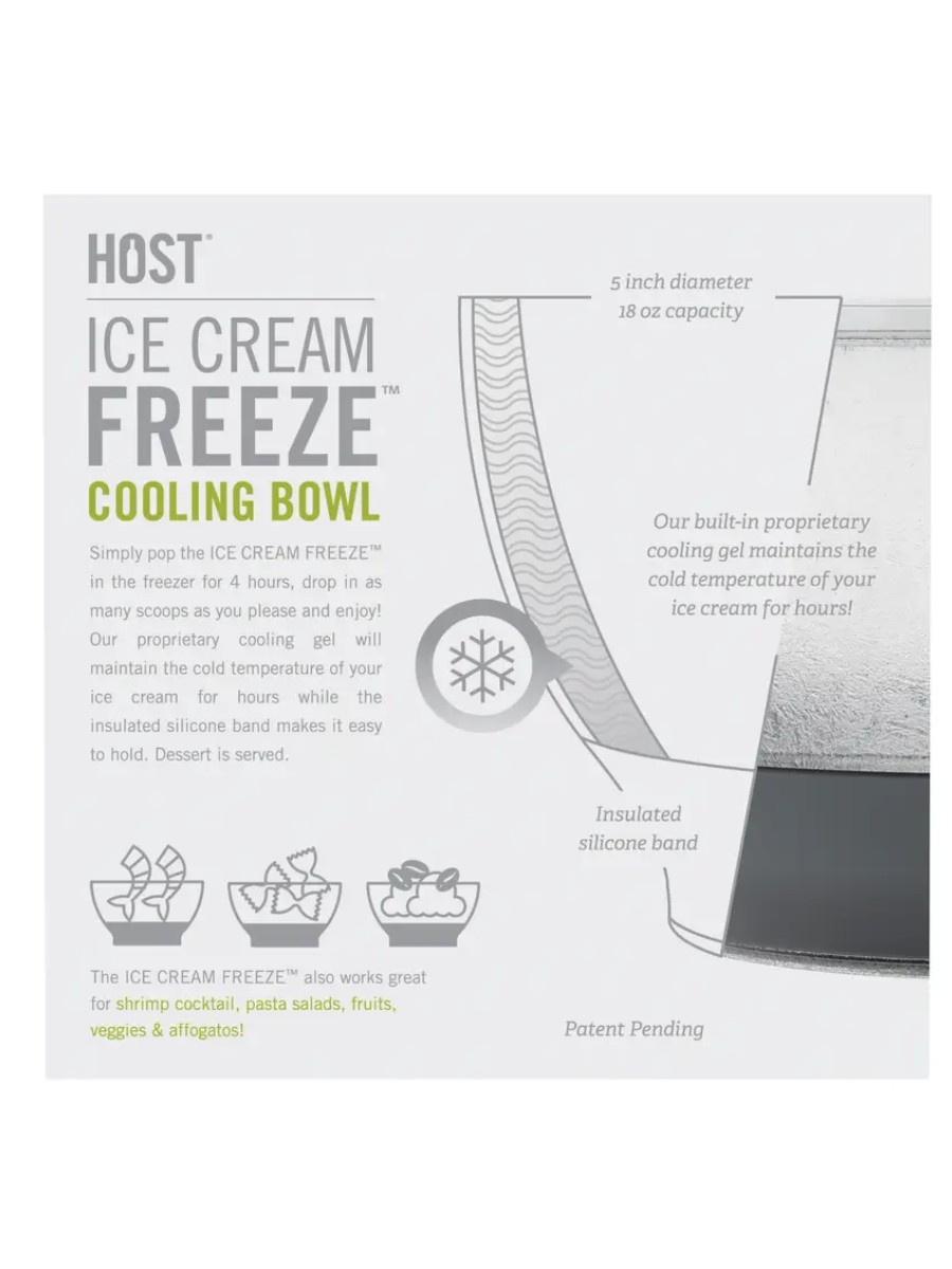 Ice Cream Freeze Cooling Bowl Set