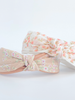 Peach Floral Print Knot and Twist Headband - Final Sale