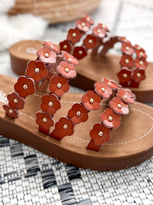 Corky's Garden Party Sandal - Cognac