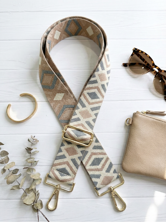 Diamond Embroidered Guitar Purse Strap - Final Sale