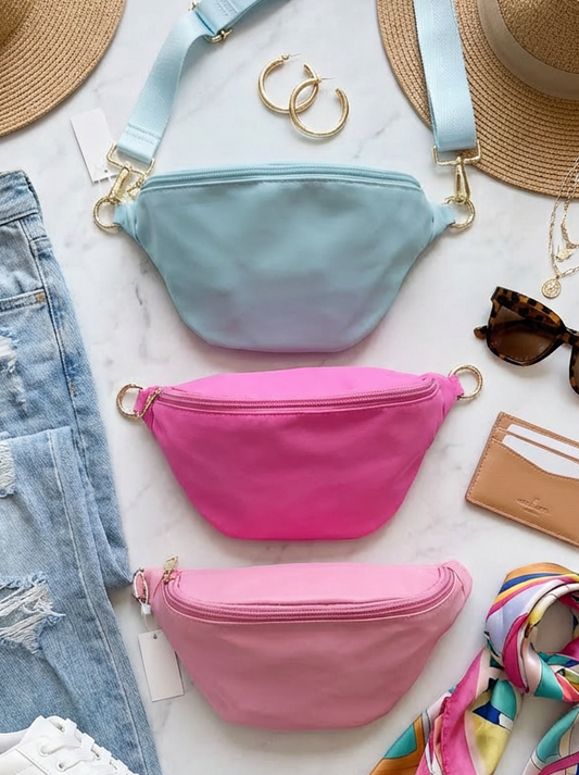 Nylon Color Pop Crossbody Bum Bag