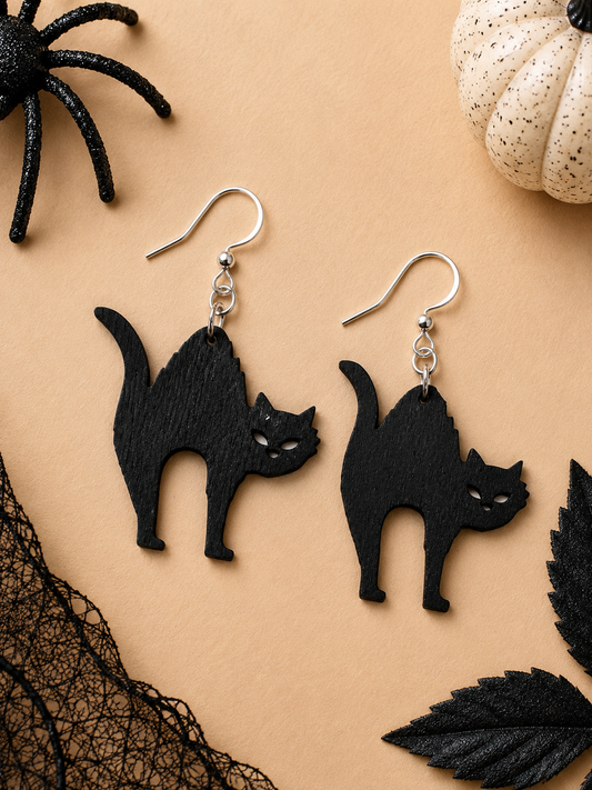 Halloween Cat Earrings