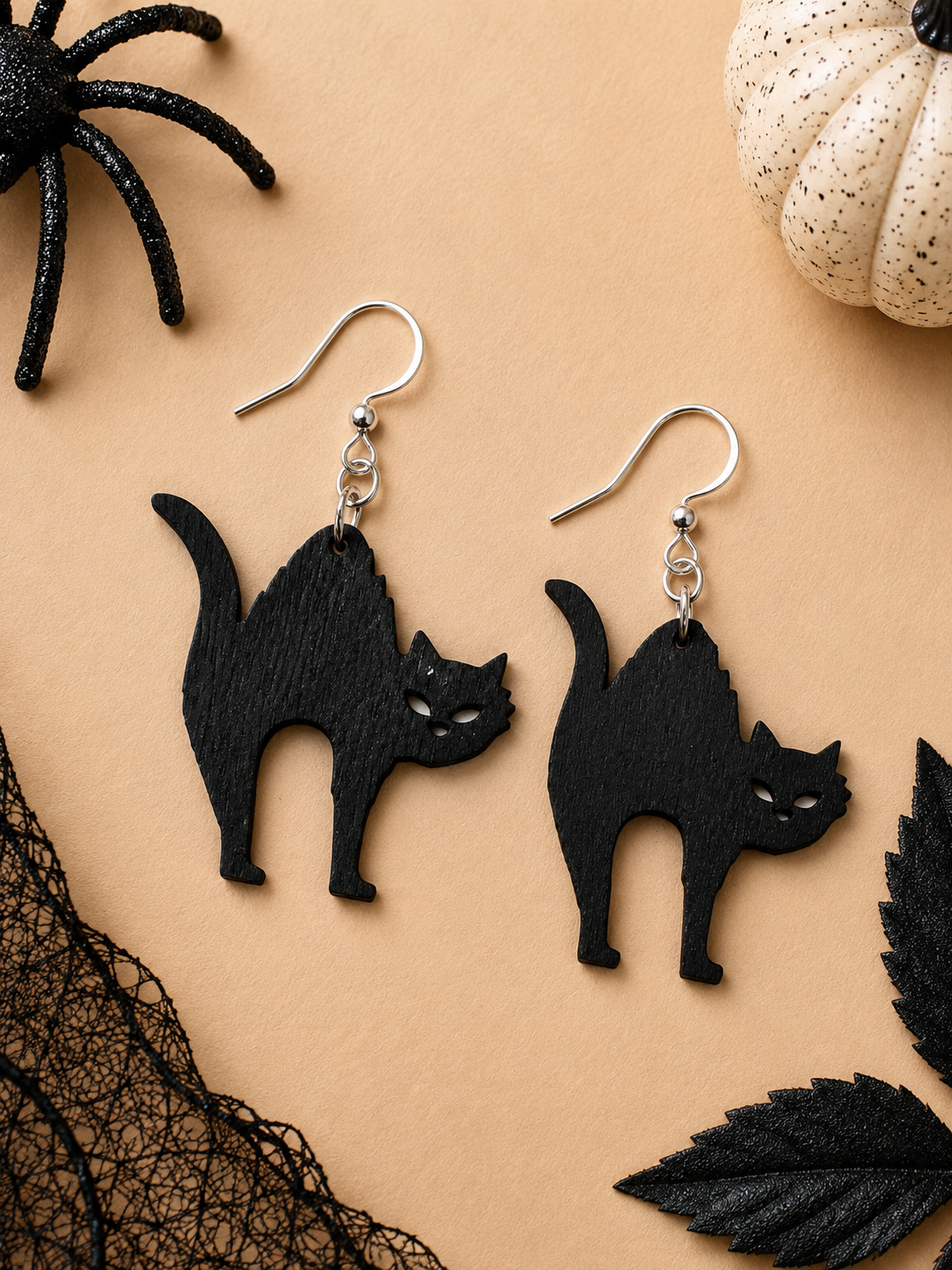 Halloween Cat Earrings