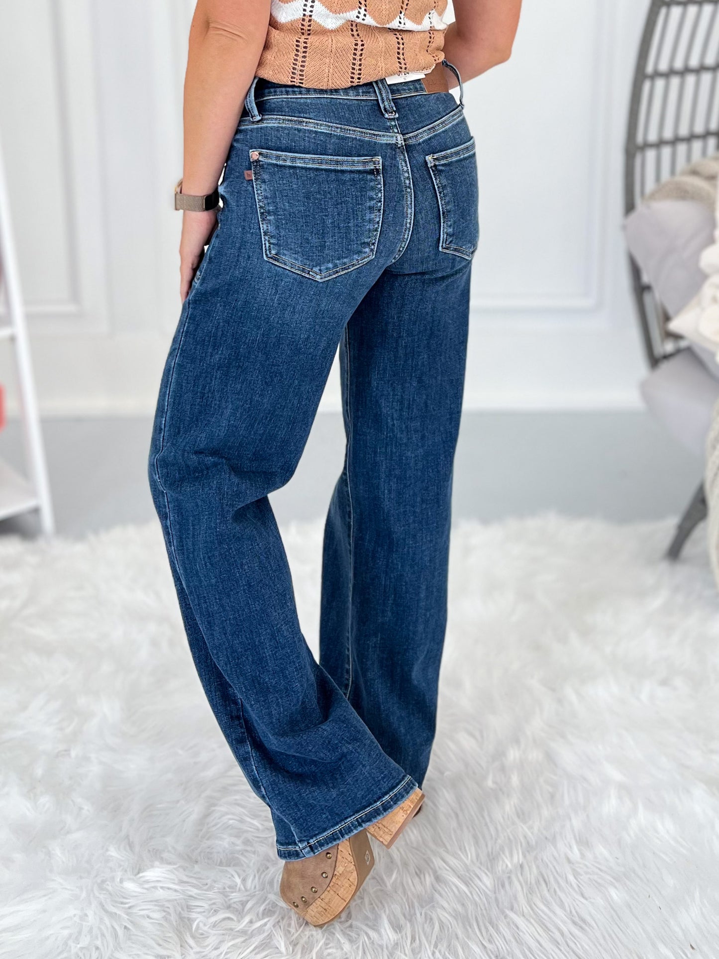 Double Up - Judy Blue Double Pocket 90's Straight Leg Jean