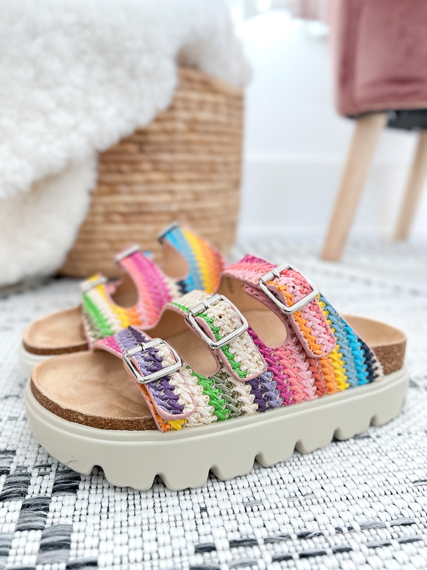 Corky's Threes Company Platform Sandal - Multi