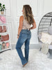 Rock On - Judy Blue Front Seam & Slit Straight Jeans