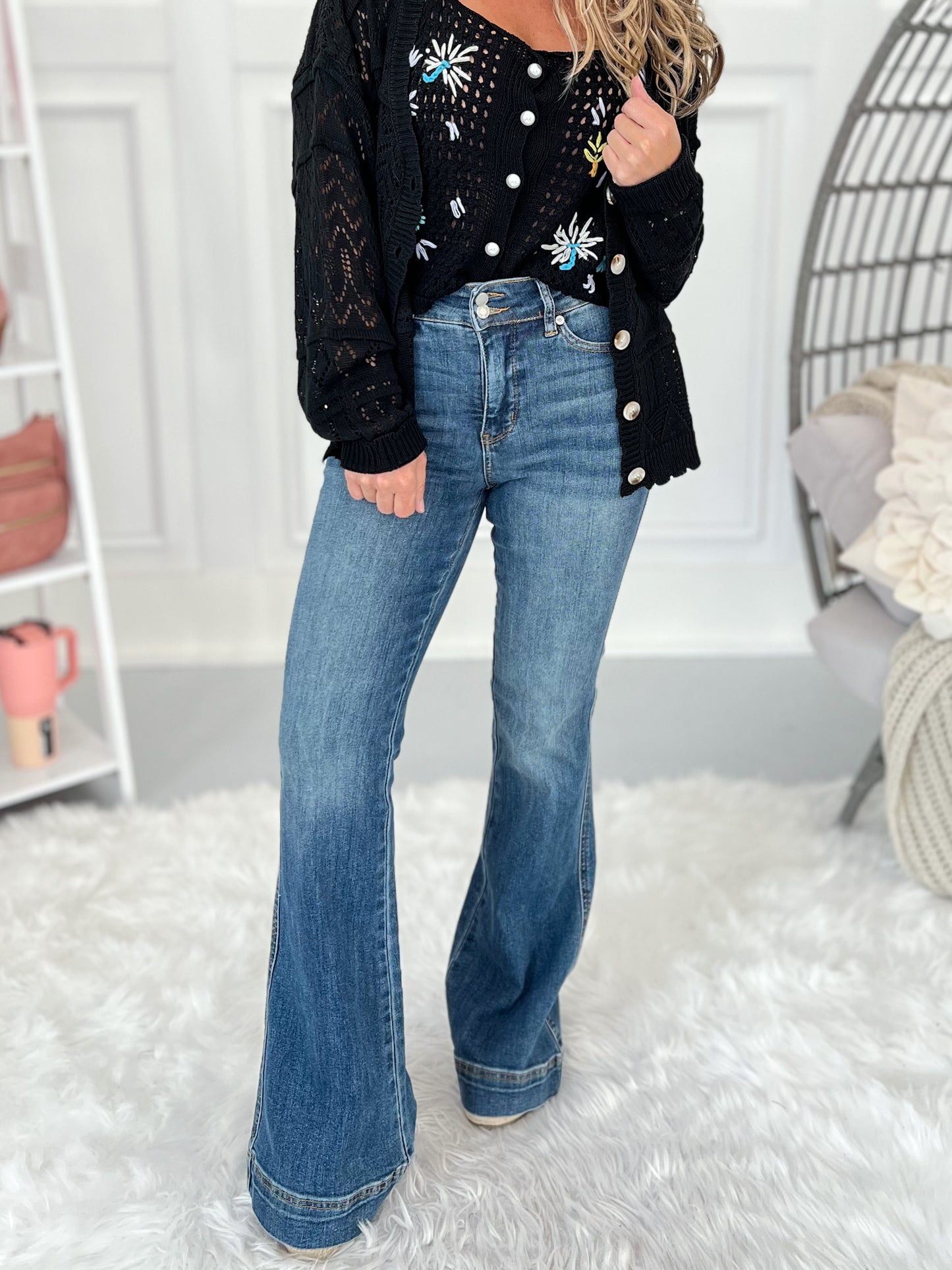 Disco Dream - Judy Blue Trouser Flare Jean