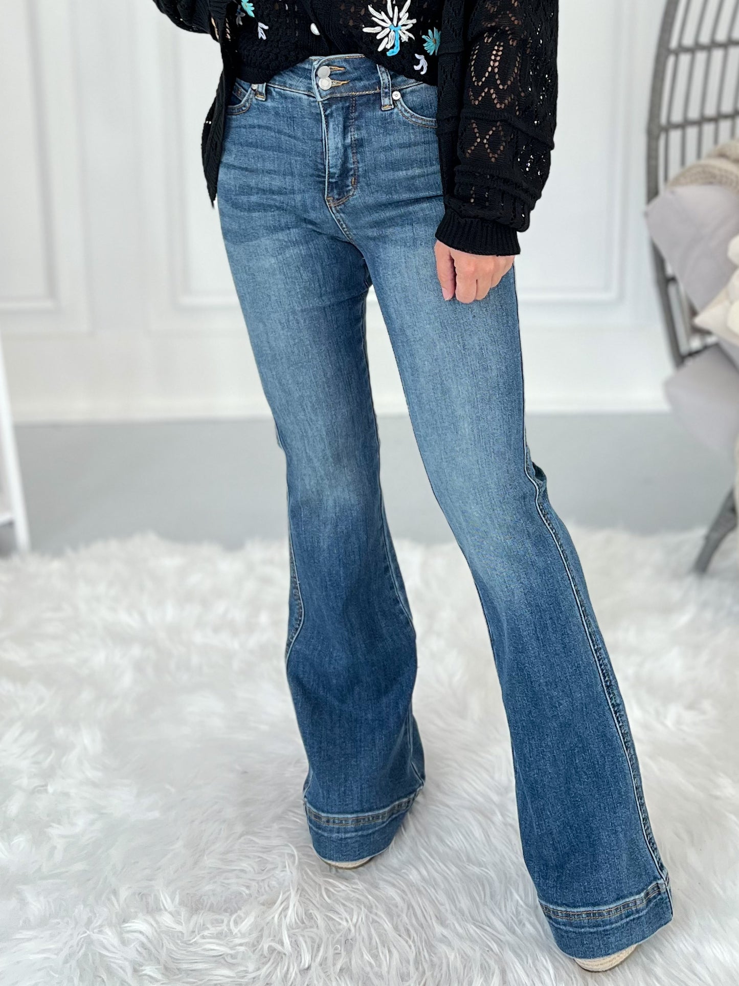Disco Dream - Judy Blue Trouser Flare Jean