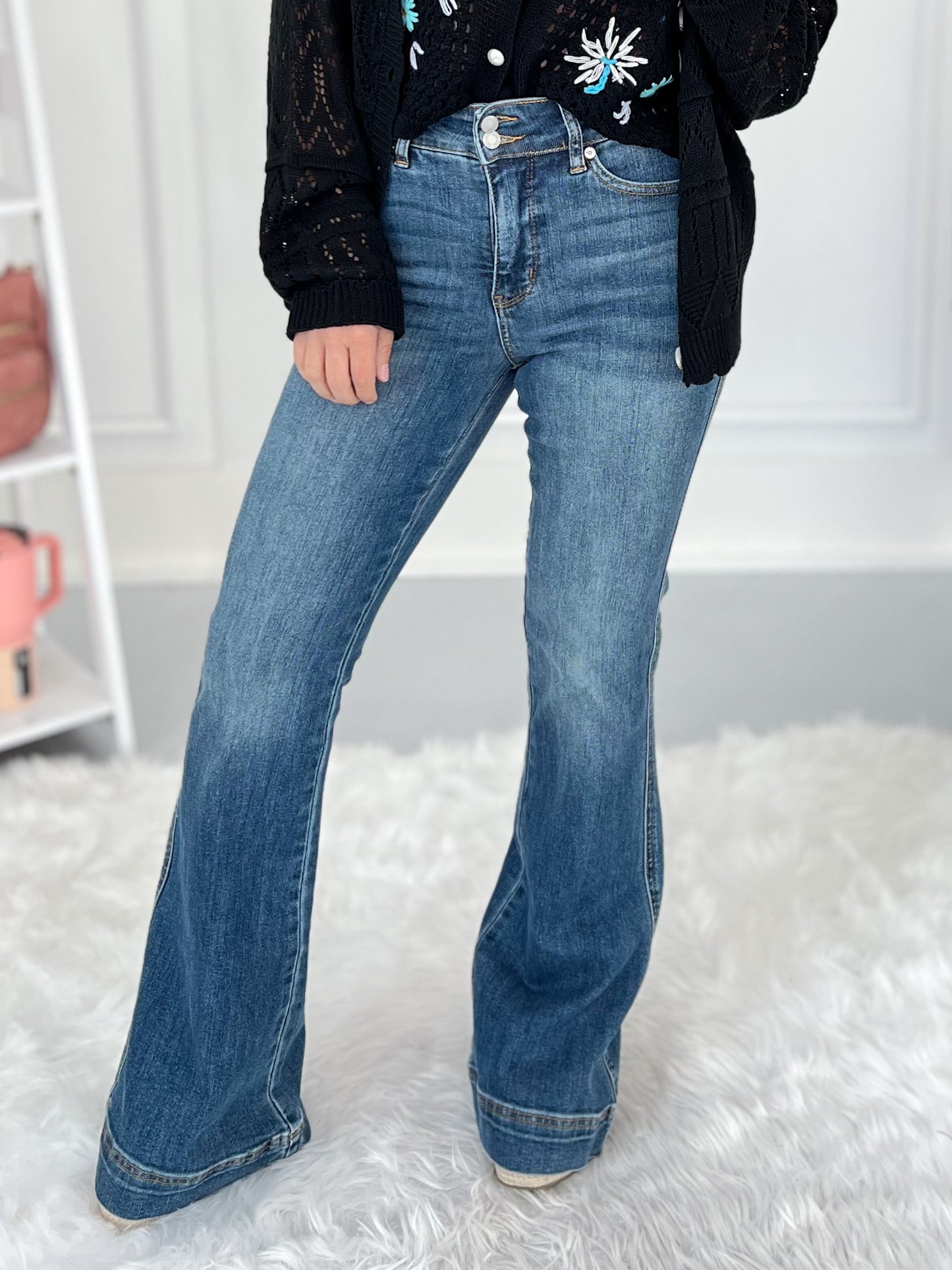 Disco Dream - Judy Blue Trouser Flare Jean