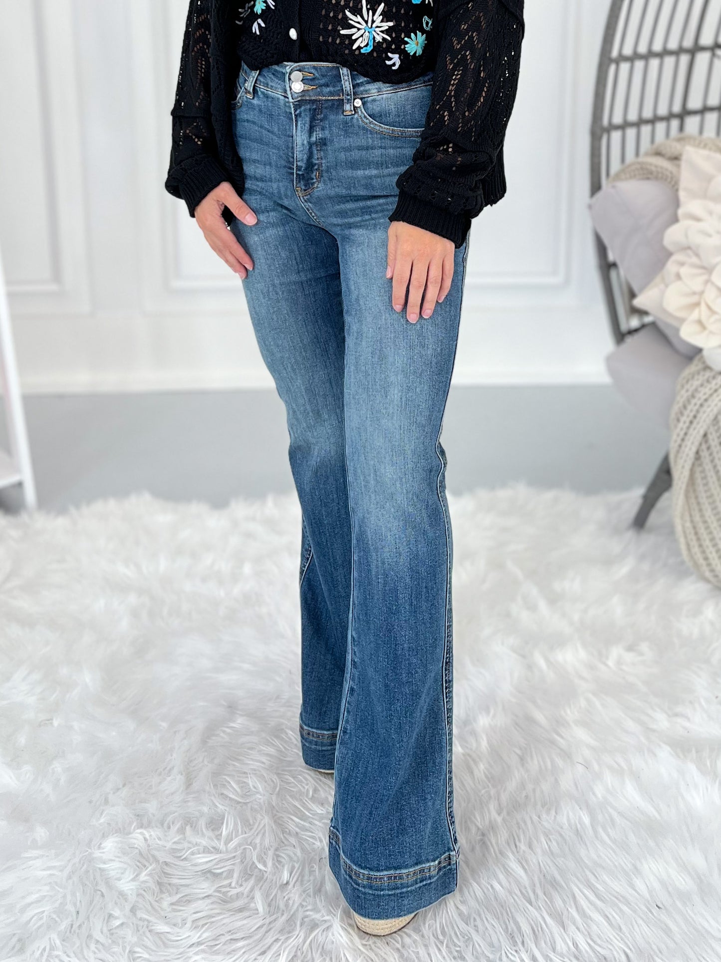 Disco Dream - Judy Blue Trouser Flare Jean