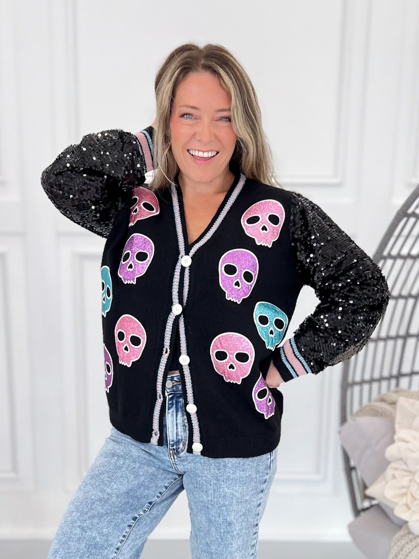 Glitz Reaper Knit Cardigan