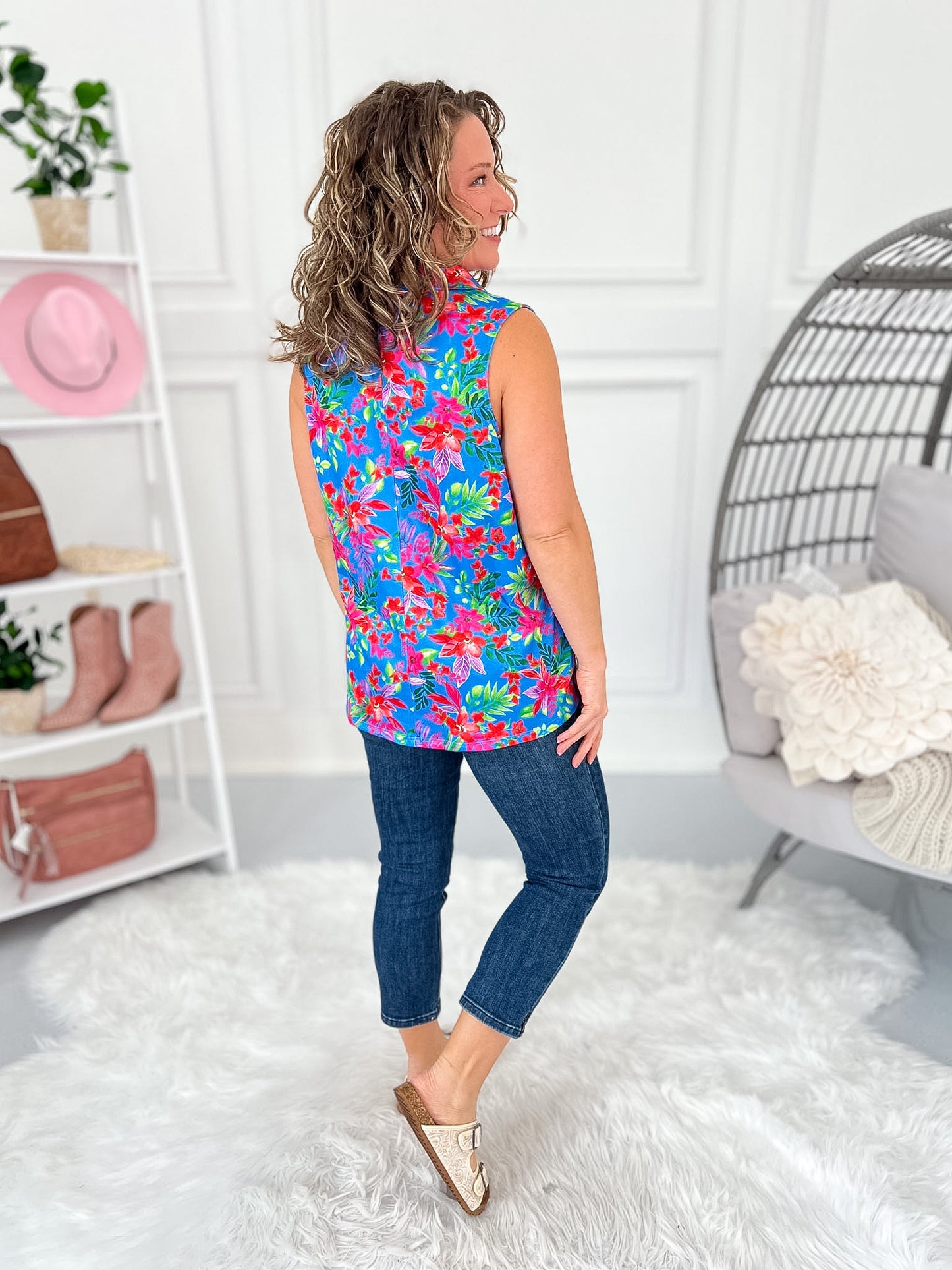 Ring In Spring Quarter Zip Tank