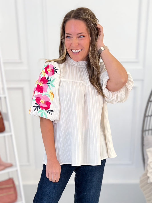 Just In Bloom Top - Final Sale