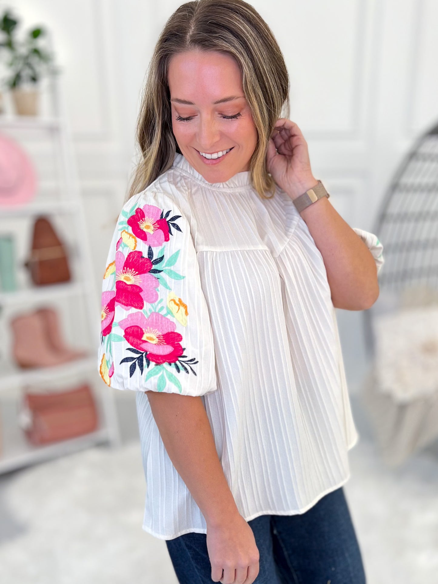Just In Bloom Top - Final Sale