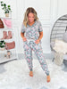 Crazy Soft Pajama Jogger Set - Sage Floral