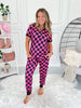 Crazy Soft Pajama Jogger Set - Pink Checker