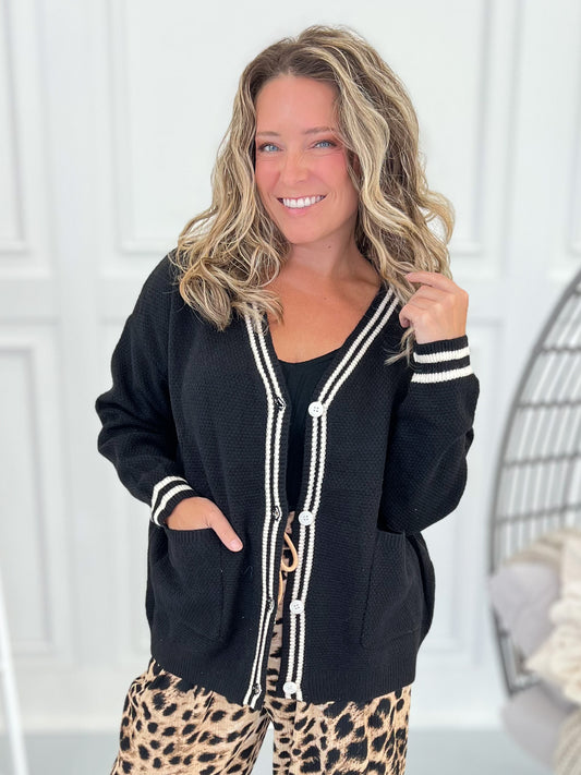 Made Good Time Knit Cardigan - Black