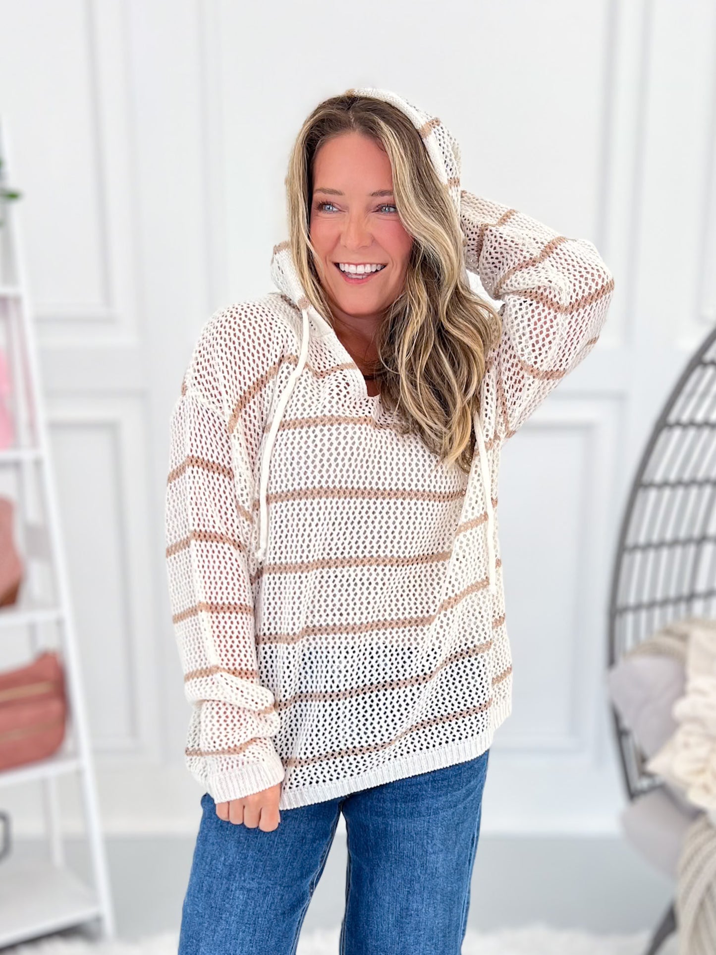 Beachside Drive Crochet Hoodie