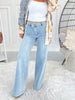 Cross My Heart - Judy Blue Criss Cross Waist Retro Wide Leg Jean