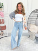 Cross My Heart - Judy Blue Criss Cross Waist Retro Wide Leg Jean
