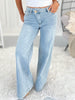 Cross My Heart - Judy Blue Criss Cross Waist Retro Wide Leg Jean