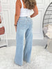 Cross My Heart - Judy Blue Criss Cross Waist Retro Wide Leg Jean