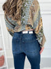 Spring Fever - Judy Blue Super Dark Side Slit Skinny Capri - Final Sale