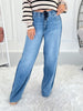 Free Flow - Judy Blue Featherweight Chambray Wilhelmina Elastic Waist Jean