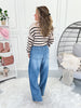 Free Flow - Judy Blue Featherweight Chambray Wilhelmina Elastic Waist Jean